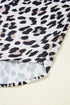 Oversized Animal Print High Low Button Down Shirt