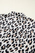 Oversized Animal Print High Low Button Down Shirt