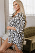 Oversized Animal Print High Low Button Down Shirt