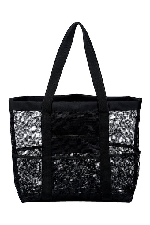 Oversized Breathable Mesh Multi Pocket Vacation Tote