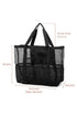 Oversized Breathable Mesh Multi Pocket Vacation Tote