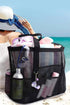 Oversized Breathable Mesh Multi Pocket Vacation Tote