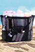 Oversized Breathable Mesh Multi Pocket Vacation Tote