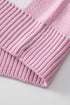 Oversized Checkerboard Knit Balloon Sleeve Pullover Sweater
