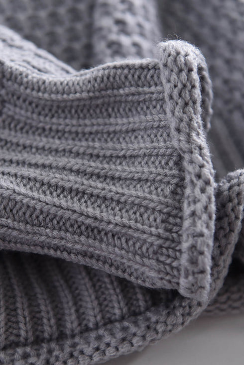 Oversized Chunky Batwing Long Sleeve Turtleneck Sweater