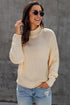Oversized Chunky Batwing Long Sleeve Turtleneck Sweater