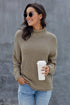 Oversized Chunky Batwing Long Sleeve Turtleneck Sweater