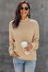 Oversized Chunky Batwing Long Sleeve Turtleneck Sweater