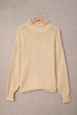 Oversized Chunky Batwing Long Sleeve Turtleneck Sweater