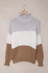 Oversized Chunky Batwing Long Sleeve Turtleneck Sweater