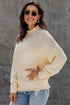 Oversized Chunky Batwing Long Sleeve Turtleneck Sweater
