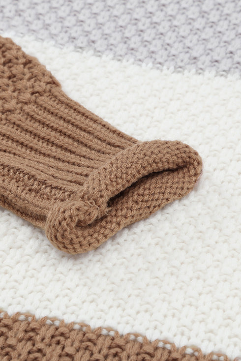 Oversized Chunky Batwing Long Sleeve Turtleneck Sweater