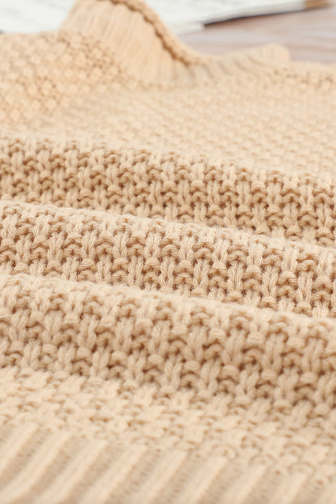 Oversized Chunky Batwing Long Sleeve Turtleneck Sweater