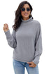 Oversized Chunky Batwing Long Sleeve Turtleneck Sweater