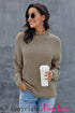 Oversized Chunky Batwing Long Sleeve Turtleneck Sweater