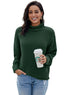 Oversized Chunky Batwing Long Sleeve Turtleneck Sweater