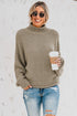 Oversized Chunky Batwing Long Sleeve Turtleneck Sweater