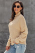 Oversized Chunky Batwing Long Sleeve Turtleneck Sweater