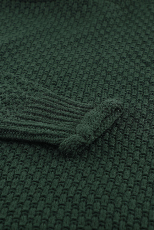 Oversized Chunky Batwing Long Sleeve Turtleneck Sweater