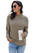 Oversized Chunky Batwing Long Sleeve Turtleneck Sweater