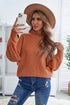 Oversized Chunky Batwing Long Sleeve Turtleneck Sweater