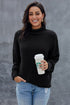 Oversized Chunky Batwing Long Sleeve Turtleneck Sweater