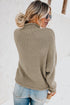 Oversized Chunky Batwing Long Sleeve Turtleneck Sweater