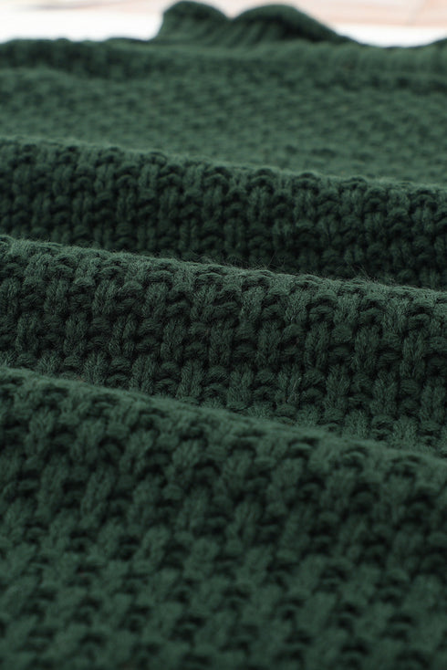 Oversized Chunky Batwing Long Sleeve Turtleneck Sweater