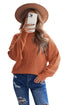 Oversized Chunky Batwing Long Sleeve Turtleneck Sweater