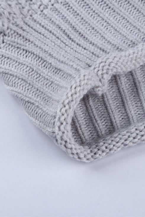 Oversized Chunky Batwing Long Sleeve Turtleneck Sweater