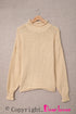 Oversized Chunky Batwing Long Sleeve Turtleneck Sweater
