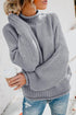 Oversized Chunky Batwing Long Sleeve Turtleneck Sweater