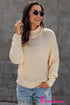 Oversized Chunky Batwing Long Sleeve Turtleneck Sweater