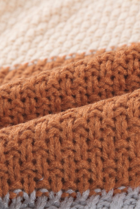 Oversized Chunky Batwing Long Sleeve Turtleneck Sweater