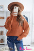 Oversized Chunky Batwing Long Sleeve Turtleneck Sweater