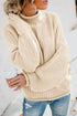 Oversized Chunky Batwing Long Sleeve Turtleneck Sweater