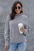 Oversized Chunky Batwing Long Sleeve Turtleneck Sweater