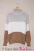 Oversized Chunky Batwing Long Sleeve Turtleneck Sweater