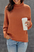 Oversized Chunky Batwing Long Sleeve Turtleneck Sweater