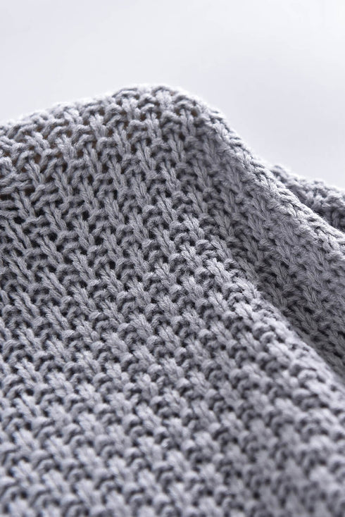 Oversized Chunky Batwing Long Sleeve Turtleneck Sweater