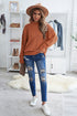 Oversized Chunky Batwing Long Sleeve Turtleneck Sweater
