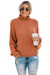 Oversized Chunky Batwing Long Sleeve Turtleneck Sweater