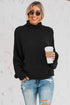 Oversized Chunky Batwing Long Sleeve Turtleneck Sweater