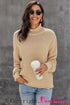 Oversized Chunky Batwing Long Sleeve Turtleneck Sweater