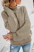 Oversized Chunky Batwing Long Sleeve Turtleneck Sweater