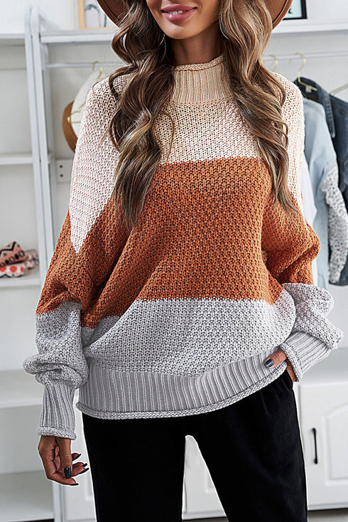 Oversized Chunky Batwing Long Sleeve Turtleneck Sweater