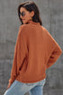 Oversized Chunky Batwing Long Sleeve Turtleneck Sweater
