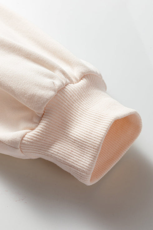 Oversized Color Block Quarter Snap Fleece Pullover