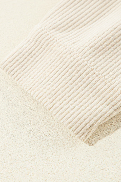 Oversized Corduroy Contrast Hooded Shacket