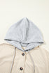 Oversized Corduroy Contrast Hooded Shacket